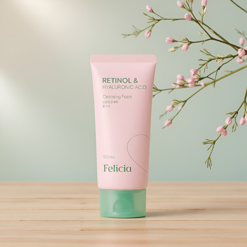 Felicia Retinol & Hyaluronic Acid Cleansing Foam – 100ml